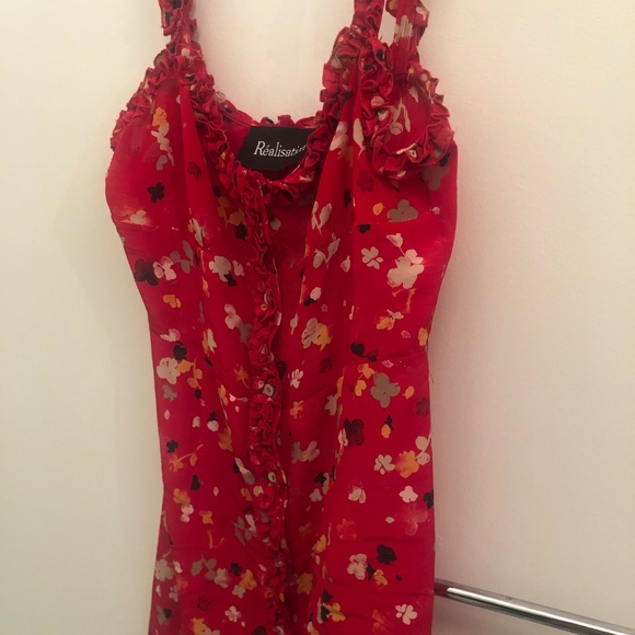 NWOT Realisation Par Julia Dress in Rouge Fleur - Picture 4 of 7